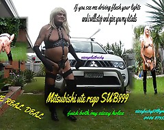 Sissyslutbecky exposed with her ute
